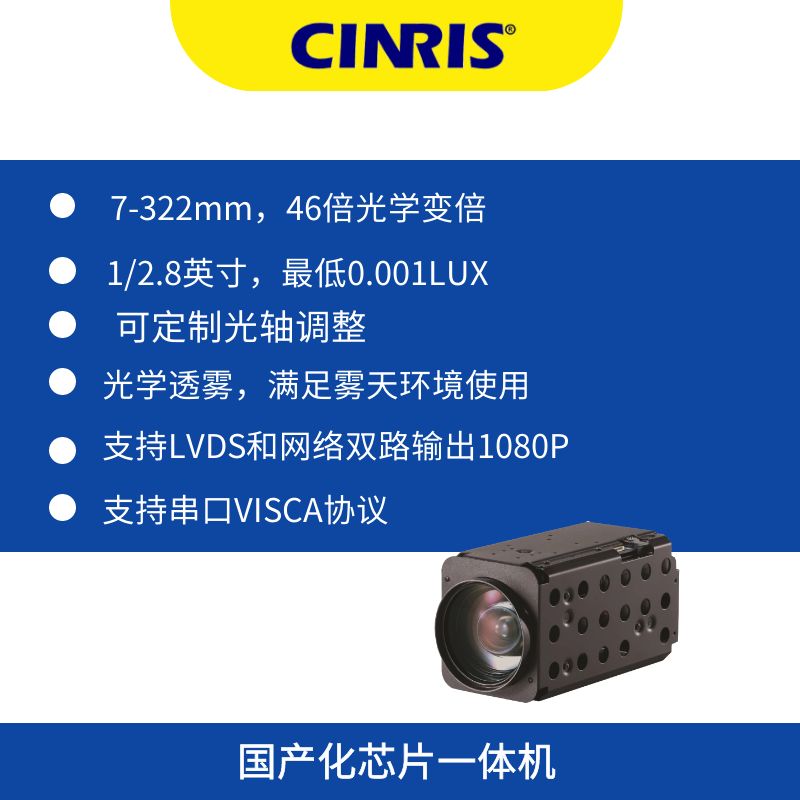 國(guó)產(chǎn)化22倍38倍55倍77倍96倍一體機(jī)芯